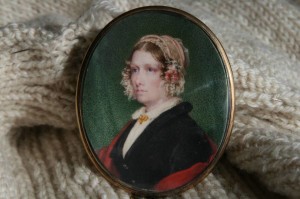 A historic hand painted portrait of Major Patons Mother dating back 200 years.